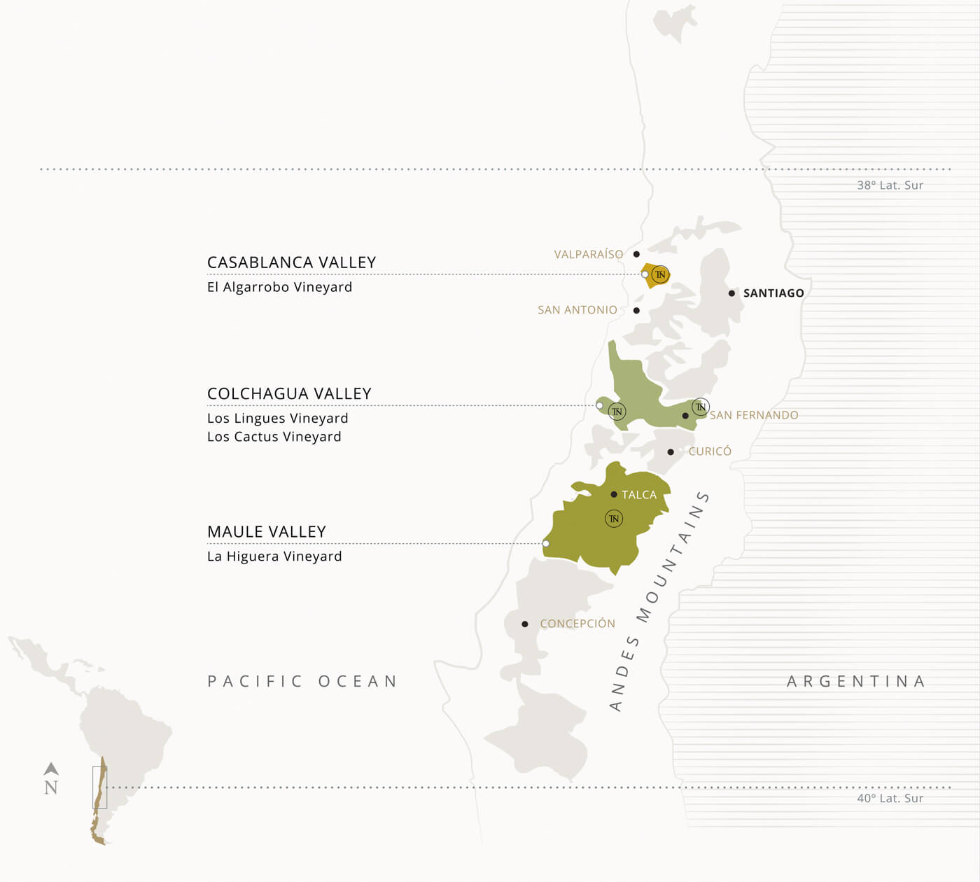 Origin<br>of Our Wines